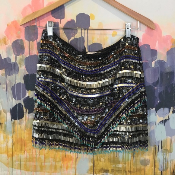 Parker Mini Sequin Mini Skirt - Picture 1 of 3